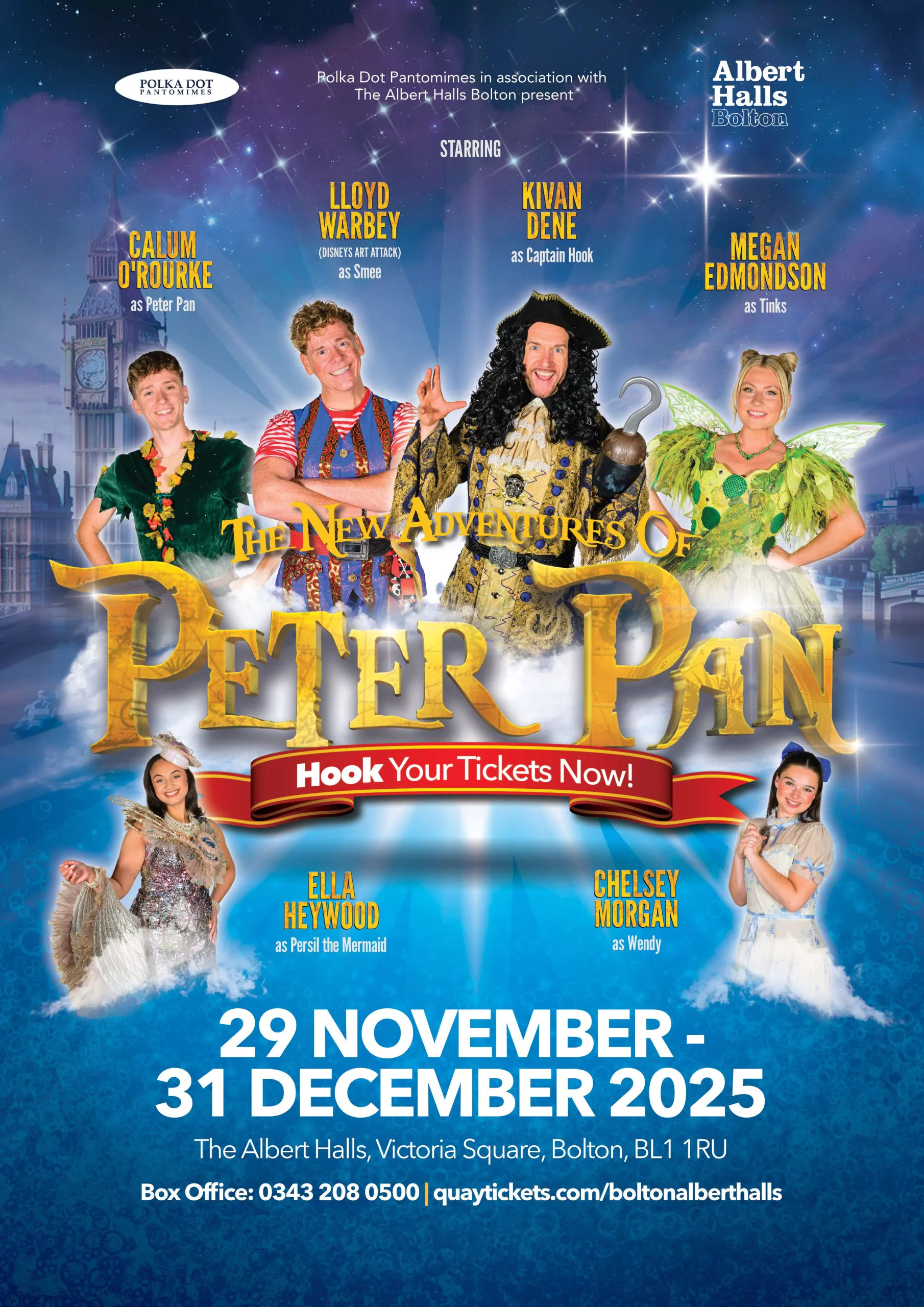 PeterPan(Bolton)_A3Poster Cast